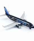 United Black Livery Airplane Model For Desktop Decor And Collecting Dope Desk Display Durable ABS Plastic And Alloy Mini Aircraft