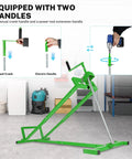 Heavy Duty Lawn Mower Lift Jack for Riding Tractor & Garden Mowers 880 Lbs Capacity with hand crank and electric handle.