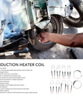 Top Shelf Induction Heater Coil Kit Including 10 Pcs Brass Core Rods And A Solid Storage Box in automotive rust removal process.
