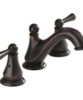 Haywood Widespread Bronze Bathroom Faucet For 3-Hole Sinks, Venetian Bronze Finish, 6-16 Inch Widespread, Includes Pop-Up Drain Assembly