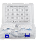 5W Metal Film Resistor Assorted Kit 100 Pieces 50 Resistor Values From 1 Ohm To 1 Megaohm 1 Percent Tolerance Durable Box