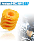 Engine Oil Filter Set For Toyota Avalon Camry Highlander RAV4 Sienna 10 Pack 04152-YZZA1 04152-31090 04152-YZZG1, filter close-up