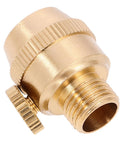 Solid Brass Cord Grip For Edison Style Pendant Lights, Threaded Cable Locker Strain Relief, close-up view of rugged metal connector