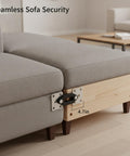 DIY Sofa Connector Clip For Modular Sectionals Plastic Furniture Buckle secures couch joins, size 4.7 x 3.4 x 1.6 inches
