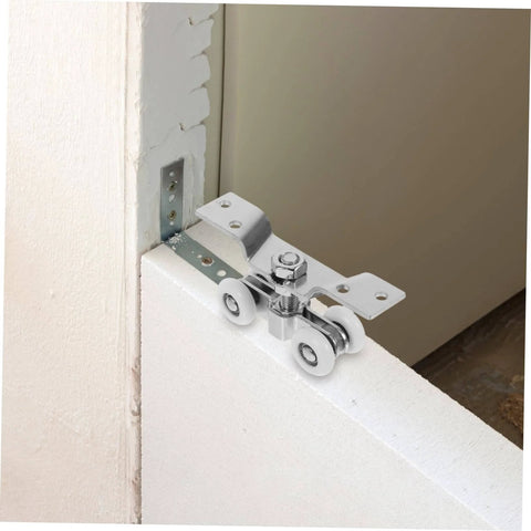 Stainless Steel Sliding Door Track Wheels With Nylon Rollers Silent Pulley System for Quiet Smooth Operation Indoors or Outdoors.