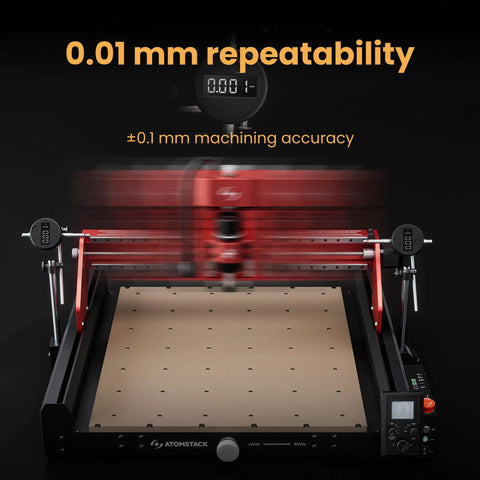 Pro Grade 200W CNC.Router And Desktop Milling Machine with 0.01mm repeatability on a 16.5 inch work area.
