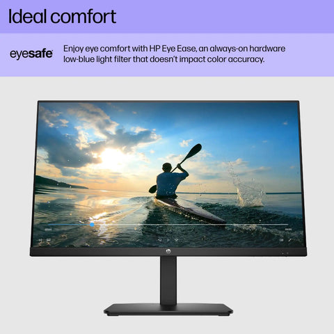 Front view of Series 3 27-Inch Dope Full HD IPS Monitor with crisp 1920 by 1080 display, 100Hz refresh, black frame, eyesafe certified.
