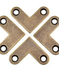 Upgrade Your DIY Builds With These 8 Piece Bronze L Shaped Corner Brackets, sturdy brass fasteners for vintage decor.