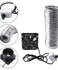 Fume Extractor Fan For Soldering, USB Adjustable Smoke Absorber With 6m Pipe Kit, Duct Exhaust System components shown