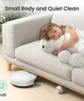Robot Vacuum With Strong Suction And Long Battery Life For Pet Hair Slim Low Profile Quiet Cleaning Auto Docking And Self Charging Wi Fi App And Alexa Control Great For Hard Floors And Everyday Cleaning M210 under sofa