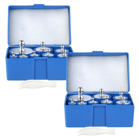 Pro Grade Chrome Calibration Weight Set 2000G Kit With 16 Pieces For Scales Including 10G 20G 50G 100G 200G 500G Weights