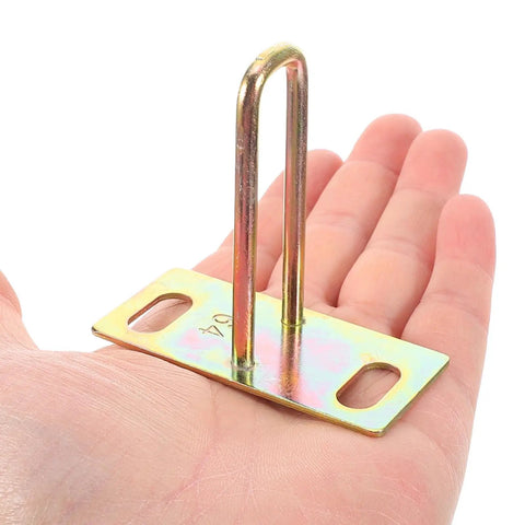 4 Pack Electric Motorcycle Seat Lock Hooks Replacement Kit For Scooters And E Motorbike Seats Metal Cushion Locking Plates in hand