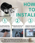Installation guide for Beefed Up Bathroom Fan Motor Blower Assembly For Broan NuTone Ceiling Heaters 162E 164M Series