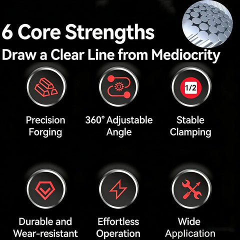 Infographic highlighting features of the 1/2 Inch Flexible Shaft Extension for Tight Spots, Torque Socket Extender and Ratchet Spanner Adapter.