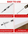 Step-by-step guide for using 200 Pack Double Head Skirting Nails With Seamless Threads For Solid Wood Baseboards And Molding.
