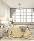 Bedroom with 2 Light Semi Flush Mount Ceiling Light With Clear Glass Shade Brushed Nickel Finish Dope Modern Retro Vibe Fixture