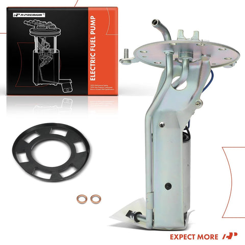 Electric Fuel Pump Module With Sending Unit For Honda Accord 1990 1991 1992 1993 2.2L L4 Gas Engine Replacement Drop In Ready To Install Includes Seal Ring And Fuel Pump Assembly displayed with packaging and seal ring.
