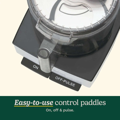 Close-up of control paddles on a 14 Cup Food Processor With 720 Watt Motor A Versatile Kitchen Powerhouse For Chopping Dicing Shredding