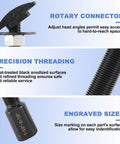 Rear Axle Bearing Removal Tool Kit With Slide Hammer And Adapters, bearing puller showing rotary connector, threading, and sizes