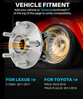 Front Wheel Hub Bearing Assembly Kit For Prius 2010 To 2015, Prius Plug-In 2012 To 2015, And Lexus CT200h 2011 To 2017 close-up for fitment
