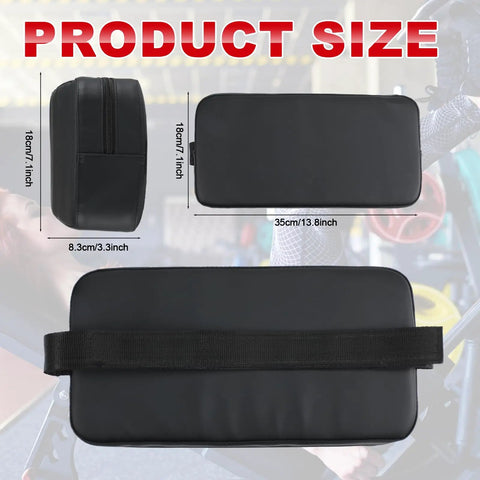 Back Pad For Bench Press And Chest Press Support Non Slip PVC Leather Foam Cushioned Pad For Free Weight Benches Home Gym Strength Training Fits Incline Decline And Flat Presses 13.8 X 7.1 X 3.3 Inches product dimensions