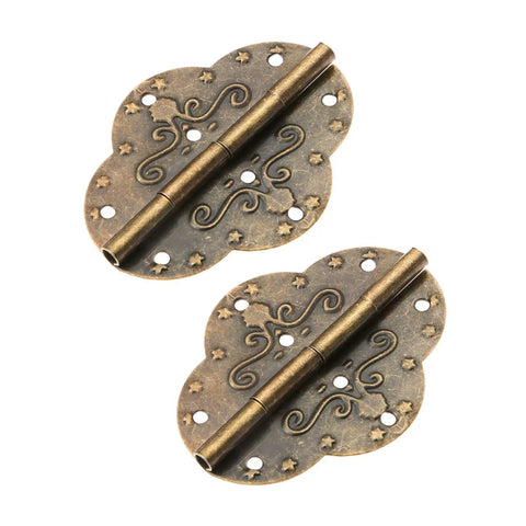 Two Pack Antique Bronze Cabinet Hinges Heavy Duty Furniture Fittings For Wooden Boxes And Drawers Boasting Smooth As Butter Movement And No Drama Assembly That Delivers Next Level Quality, detailed design