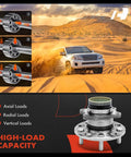 2 Pack Rear Wheel Bearing And Hub Assembly With ABS Ring For Hyundai And Kia Fits Sonata Azera Tucson Optima Rondo Cadenza Sportage 2011 To 2017 FWD Only Not For AWD 5 Lug demonstrating high-load capacity