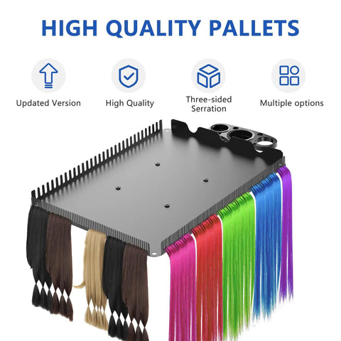 Hairstylist Rolling Cart For Salon Pros With Secure Storage Platform Hair Separator Stand And Color Tray With Dye Bowls And Tools