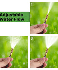 Close-up of adjustable spray nozzle from 98 Feet Of 1/4 Inch Quick Connect Drip Irrigation Kit With 16 Adjustable Spray Nozzles