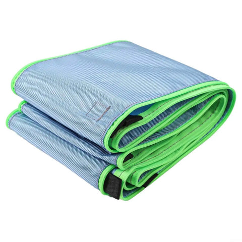 Heavy Duty Nylon Protective Sleeves For Vacuum Hose D27 And D32mm Dust Extractor Cover Guard folded view with green trim.
