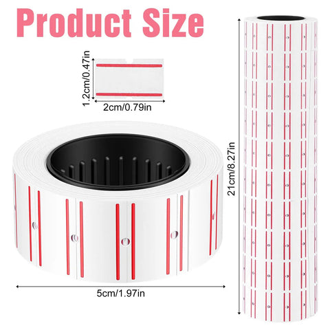 Go-To 30,000 Price Gun Labels Pack With 60 Rolls Price Tag Stickers Compatible With Most Price Tag Machines Mx-5500 M5500 HG979