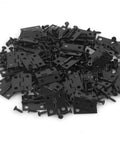 Tiny 18x15mm Wooden Box Hinges Set With 200 Screws For DIY Jewelry Boxes Black Small Folding Butt Hinges