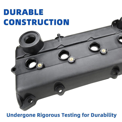 Valve Cover Kit With Gaskets And Oil Filler Cap For 2002-2006 Nissan Altima Sentra 2.5L Replaces 13264-3Z001 shown in black