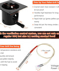 Pro Grade 2.0 RPM Auger Motor Upgrade Kit with fire pot and hot rod ignitor for pellet grills including Traeger, Pit Boss