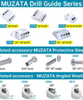 Dope Cable Railing Drill Guide Jig For Wood Posts 45 And 90 Degree Angles Visible Drilling Template CT10 in the Muzata series display