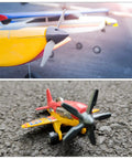 RC aircraft with wheels for park flyers and model planes, featuring RC Airplane Wheels 25mm Foam Replacement Pack Of 8.