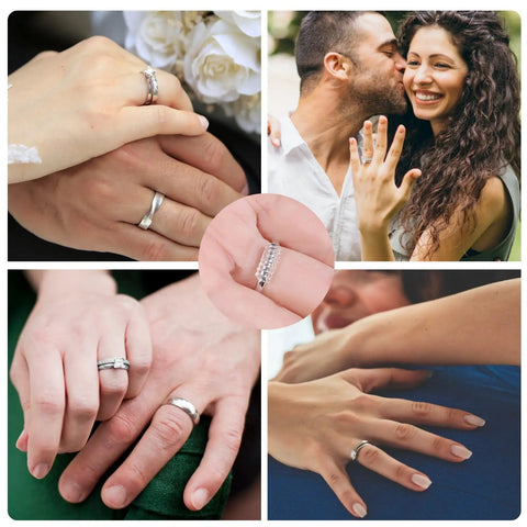Ring Sizer Adjusters For Loose Rings 15 Pack Invisible Spacer Guards And Tighteners For Women And Men Fits Almost Any Ring Size Medical Grade Clear TPU Protectors