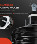 Heavy Duty Vacuum Brake Booster Direct Swap For Chrysler Town And Country Dodge Grand Caravan Ram CV 3.6L V6 2011 To 2016 with black electrophoretic coating.