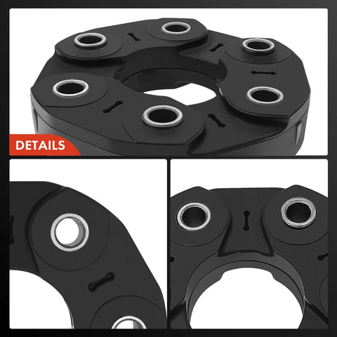 A-Premium drive shaft flex joint coupler, black metal automotive part compatible with Cadillac CTS, Ford Thunderbird, and Lincoln LS.