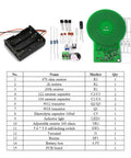DIY Electronics Soldering Practice Kit components with list, for Metal Detector Projects And Teaching Supplies DC 3V To 5V Power