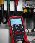 UT161B True RMS Digital Multimeter Workhorse Measuring Voltage in an Electrical Panel with 6000 Counts and 1000V AC DC NCV