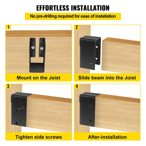 Concealed Joist Hanger For 2x4 Lumber Outdoor Use Pack Of 24 Heavy Duty Concealed Flange Brackets Powder Coated Q235 Steel Inner Face Mount For Beams And Swing Sets Built To Handle Beefy Decks Pergolas And Outdoor Structures