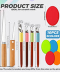 4 Piece Pottery Carving Tool Set With 5.9 Inch Wooden Handles Pro Grade Scrapers For Clay Sculpting Leather Hard Clay