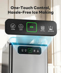 Top Shelf Countertop Nugget Ice Maker Crushing 40 Pounds Of Soft Chewable Ice Daily With Lightning Fast Five Minute Batches - control panel