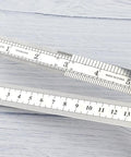 15 Cm Straight Ruler For Drafting And Math Class Double Sided Metal Tool Pro Grade Precision Measuring Ruler For School And Office