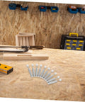 10 Pcs Soft Close Cabinet Dampers Kit for Quiet Smooth No Slam Closing Hydraulic Silent Buffer displayed on a workbench