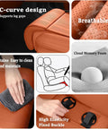 Ultra Comfy Memory Foam Car Seat Extender Cushion Custom Fit For Mini John Cooper Works Electric Models 2025 And 2026 displaying C-curve design with breathable material.