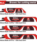 34 Piece Carbide Steel Reciprocating Saw Blade Kit For Tree Pruning And Everyday Wood Metal Plastic Drywall Cuts, Includes metal blades.