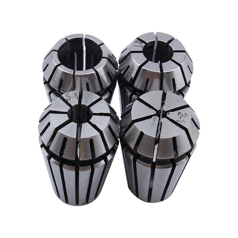 10 Piece Collet Set for CNC Milling and Engraving, Built Tough in Spring Steel, Precision Ground, Self Release Design