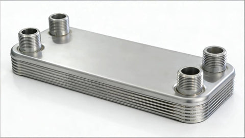 Plate Heat Exchanger Nickel Brazed Choose 304 or 316 Stainless Steel Leak Proof Vacuum Brazed Core For Pool Solar System And Hydraulic Oil Cooling Built To Last High Efficiency Easy Install NL30